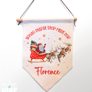 Christmas Santa Stop Here Sign